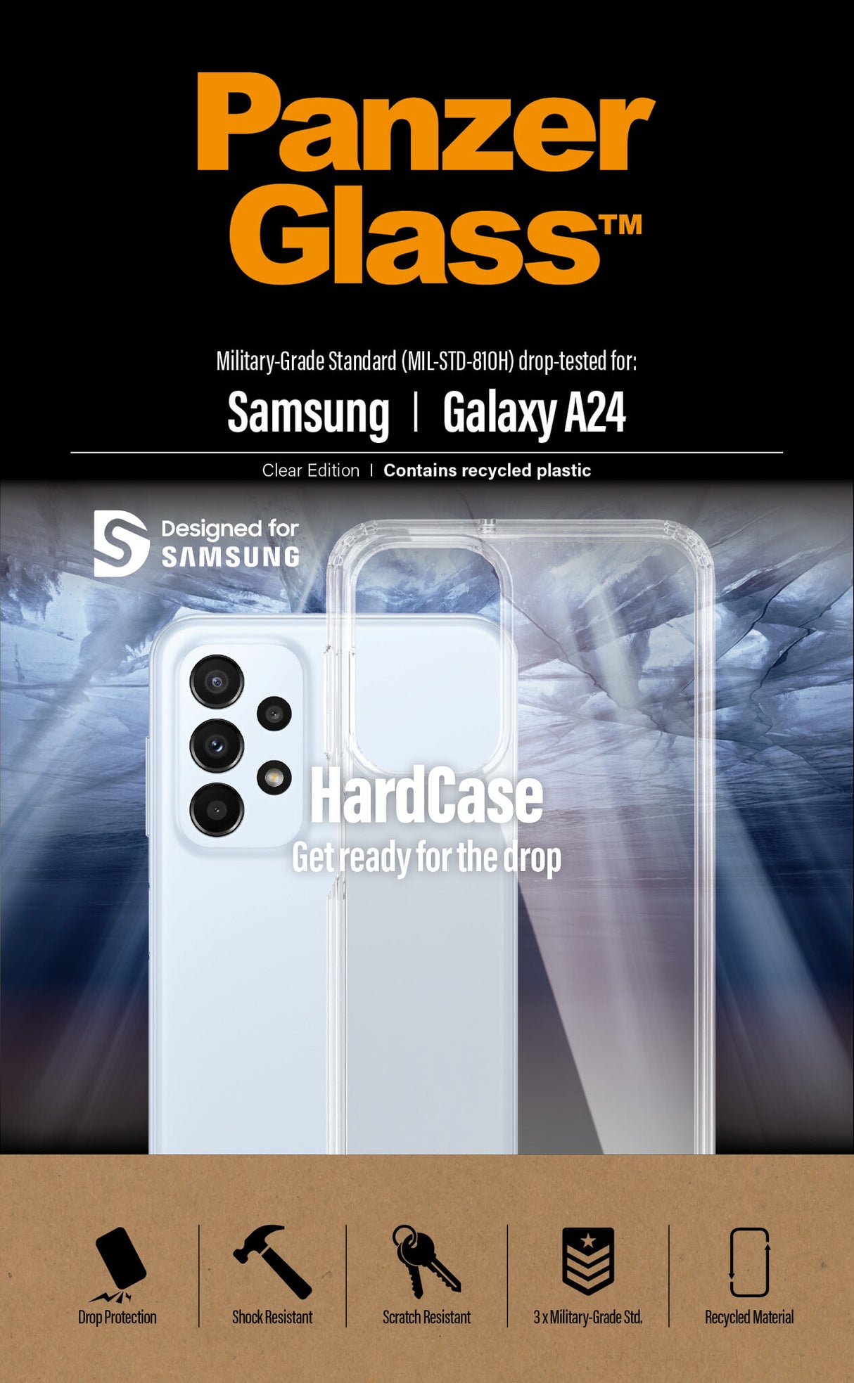 PanzerGlass ® HardCase Transparent Samsung Galaxy A24