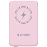 Verbatim Charge 'n' Go Lithium polymer (LiPo) 10000 mAh Trådløs opladning Lyserød