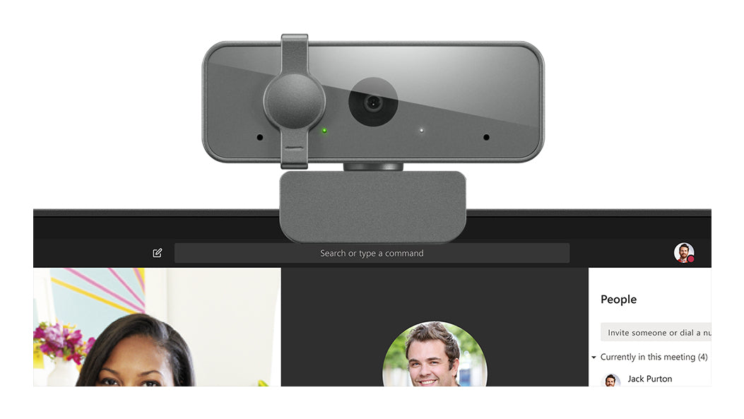 Lenovo GXC1S15023 webcam 1920 x 1080 pixel USB 2.0 Grå