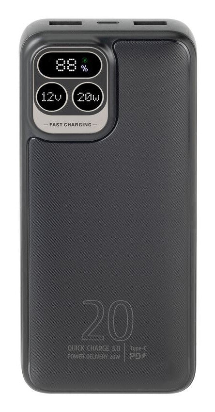 Rivacase VA2521 powerbank Lithium polymer (LiPo) 20000 mAh Grå
