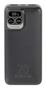 Rivacase VA2521 powerbank Lithium polymer (LiPo) 20000 mAh Grå
