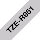 Brother TZE-R951 etiketbånd Sort på sølv
