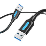 Vention CONBD USB-kabel USB 3.2 Gen 1 (3.1 Gen 1) 0,5 m USB A 5 Gbit/sek. Sort
