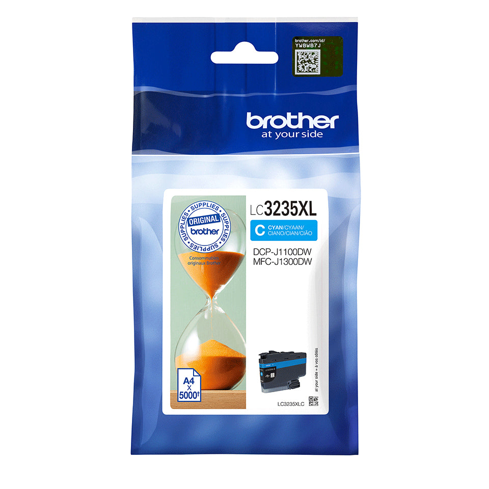 Brother LC3235XLC blækpatron 1 stk Original Blå