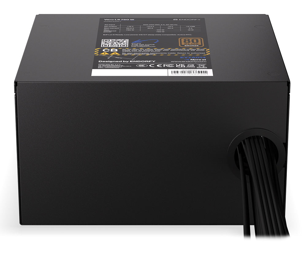 ENDORFY Vero L6 enhed til strømforsyning 750 W 24-pin ATX ATX Sort