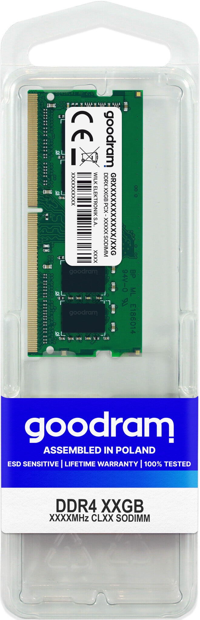 Goodram GR3200S464L22S/8G hukommelsesmodul 8 GB 1 x 8 GB DDR4 260-pin SO-DIMM