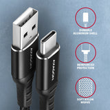Axagon BUCM-AM10AB USB-kabel USB 2.0 1 m USB A USB C 0,48 Gbit/sek. Sort