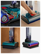 Dyson Clean + Wash Hygiene 2-i-1 stangstøvsuger Batteri Tør&våd Poseløs Blå, Kobberfarve