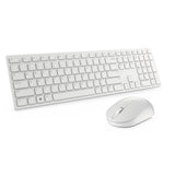 DELL KM5221W tastatur Mus inkluderet Kontor RF trådløst QWERTY Russisk Hvid