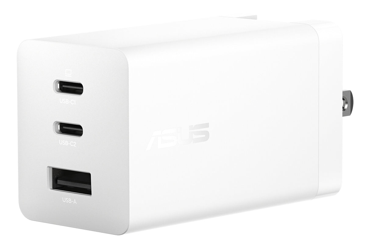 ASUS 100W USB-C GaN Charger Universel Hvid Vekselstrøm Hurtig opladning Indendørs