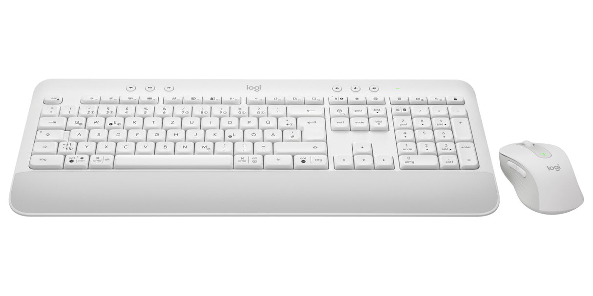 Logitech Signature MK650 Combo for Business tastatur Mus inkluderet Kontor Bluetooth QWERTZ Tysk Hvid