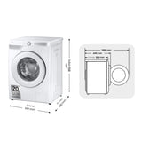 Samsung WW90DG6U85HH vaskemaskine Front-læsning 9 kg 1400 rpm Hvid