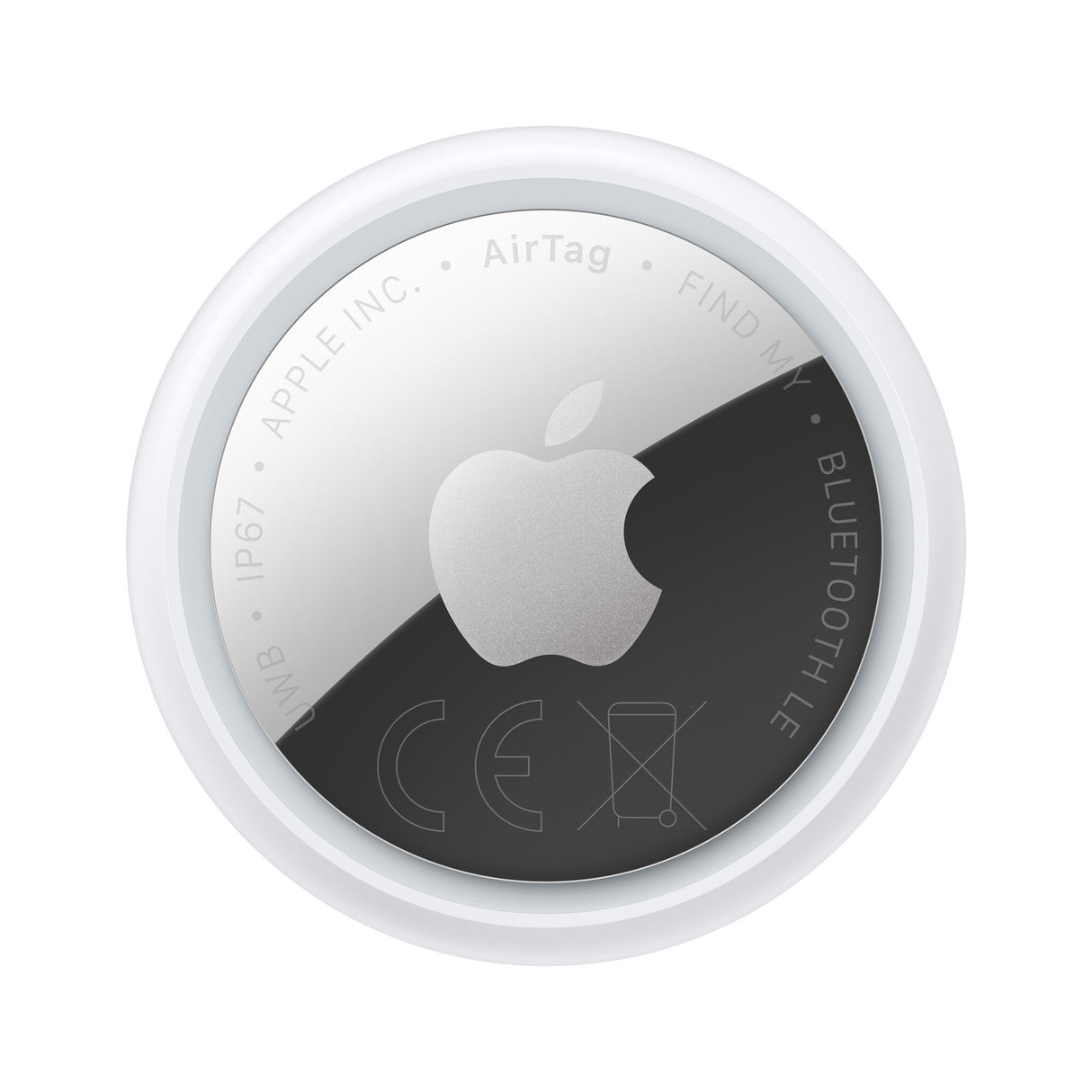 Apple AirTag Element Finder Sølv, Hvid