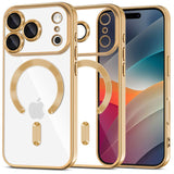 Tech-Protect 5906302319718 mobiltelefon etui 16 cm (6.3") Cover Transparent, Guld