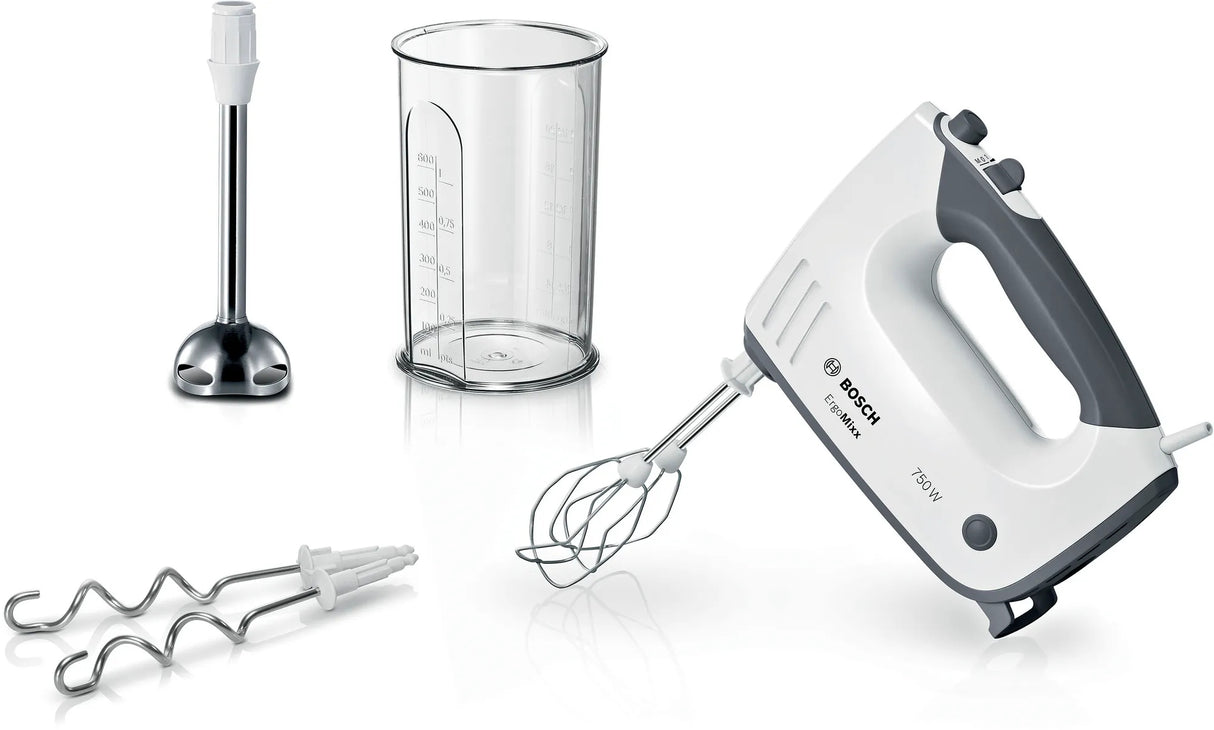 Bosch ErgoMixx MFQ37470 - hånd mixer/hånd blender - hvid/grå