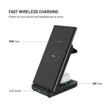 FIXED FIXPOS-U-BK oplader til mobil enhed SmartWatch, Smartphone, Hovedtelefoner Sort USB Trådløs opladning Hurtig opladning Indendørs