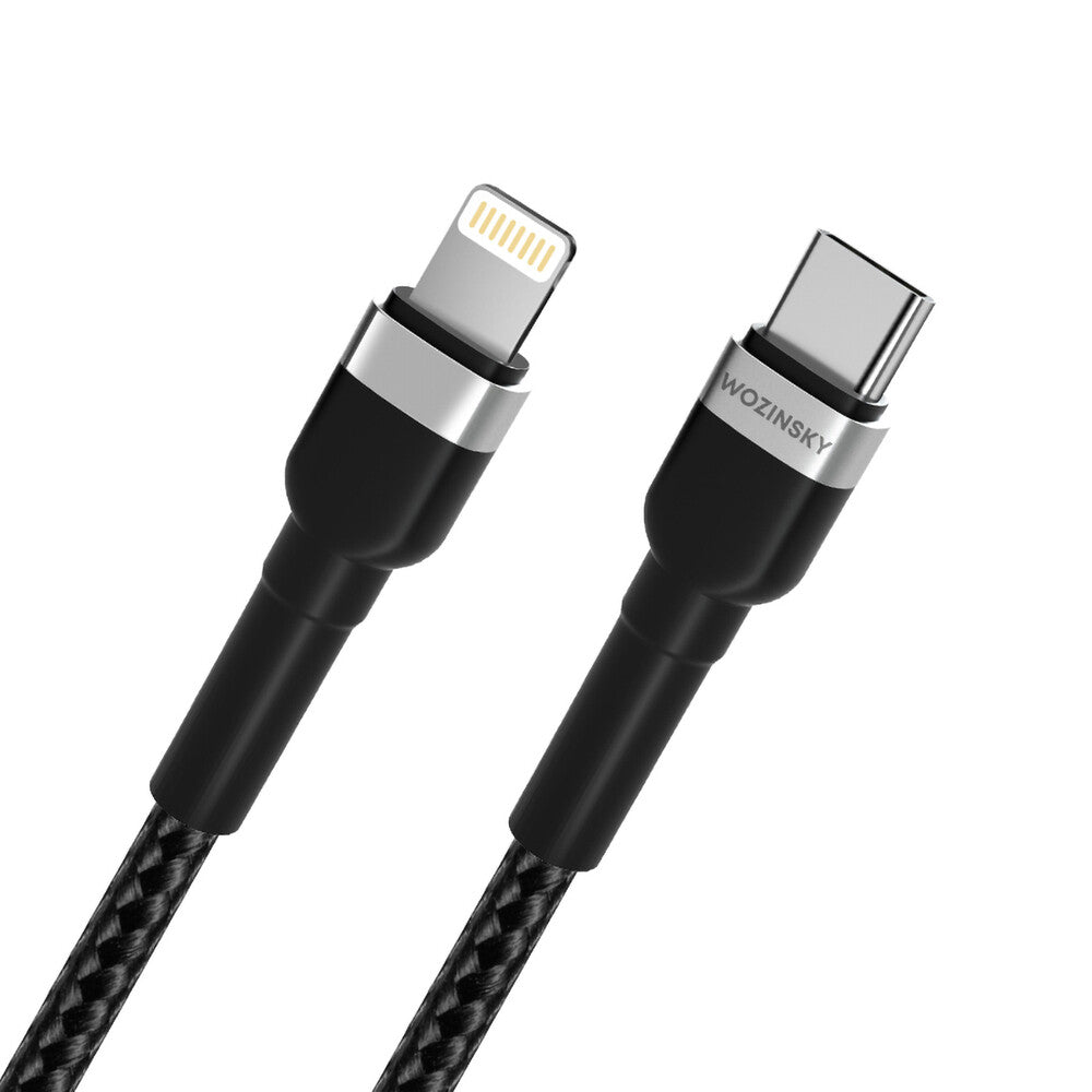 Wozinsky 5907769308758 Lightning kabel 1 m Sort