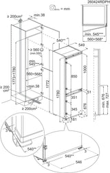 Electrolux ENT6NE18S Indbygget 257 L Hvid