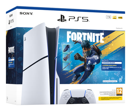 Sony PlayStation 5 - Fortnite Flowering Chaos Bundle 1,02 TB Wi-Fi Sort, Hvid