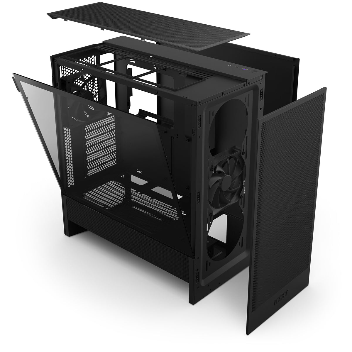 NZXT H series H5 Flow Tower Udvidet ATX Sort