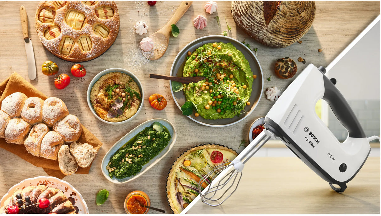 Bosch ErgoMixx MFQ37470 - hånd mixer/hånd blender - hvid/grå