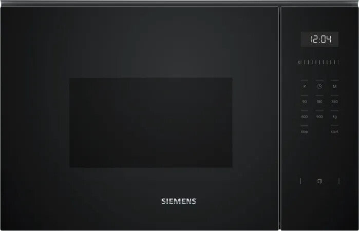 Siemens iQ500 BF555LMB1 mikrobølgeovn Sort Solo mikroovn Indbygget 25 L 900 W