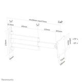 Neomounts FPMA-W830BLACK tv-beslag 68,6 cm (27") Sort