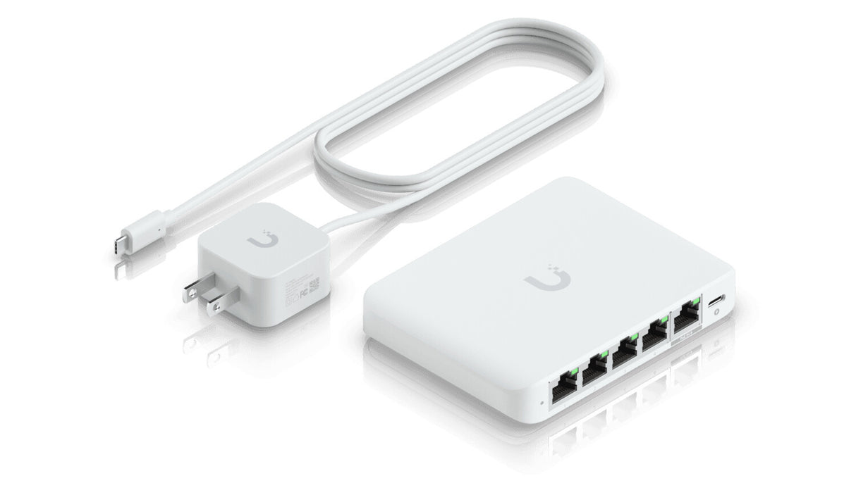 Ubiquiti UniFi Flex Mini 2.5G Administreret 2.5G Ethernet (100/1000/2500) Strøm over Ethernet (PoE) Desktop Hvid