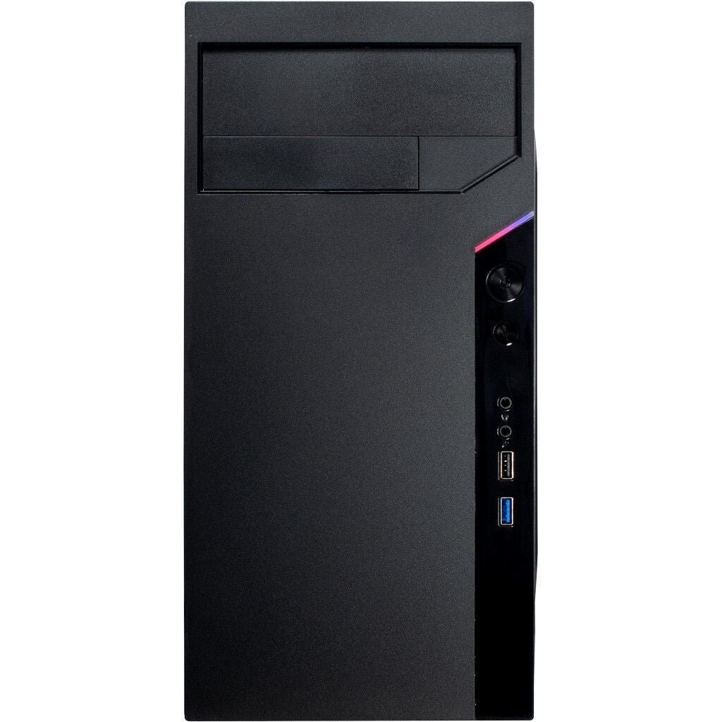 Inter-Tech IT-6505 Reto Tower Micro ATX Sort