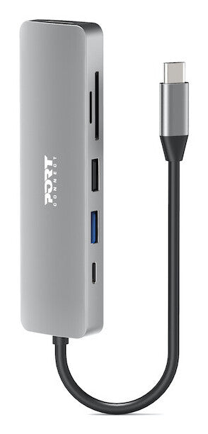 Port Designs 900162 interface hub USB Type-C Sølv