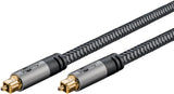 Goobay 65308 lydkabel 10 m Toslink Sort, Sølv