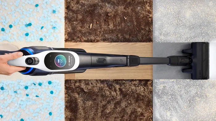 Bosch BCS1041WAC stav støvsuger & elektrisk kost Stick vakuum Batteri Dry HEPA Poseløs 0,4 L 23,5 W Sort, Hvid 4 At