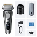 Braun Series 9 Pro+ 9675cc Folie shaver Trimmer Grå, Sølv