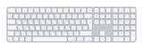 Apple Magic tastatur Universel USB + Bluetooth QWERTY Russisk Hvid
