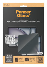 PanzerGlass ® 2-Way Privacy Skærmbeskyttelse iPad Air 11'' (2024-2025) | iPad 11" (2025) | iPad 10.9'' (2022) | Ultra-Wide Fit