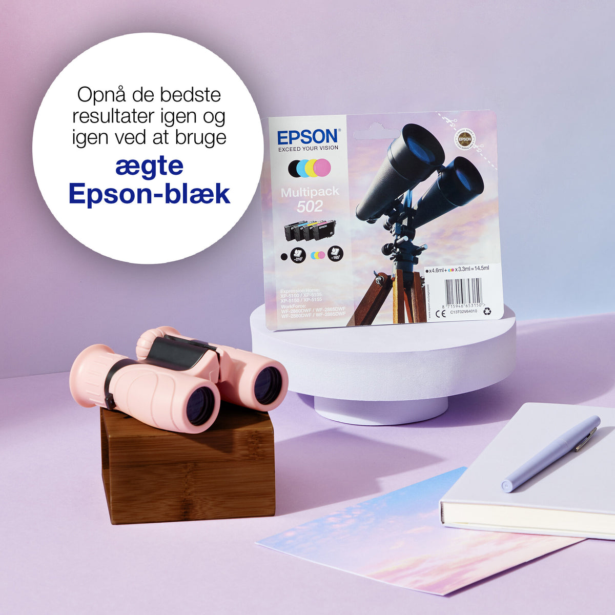 Epson Singlepack Cyan 502 Ink