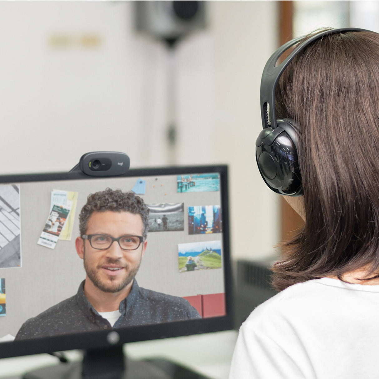 Logitech C505 HD webcam USB Grafit