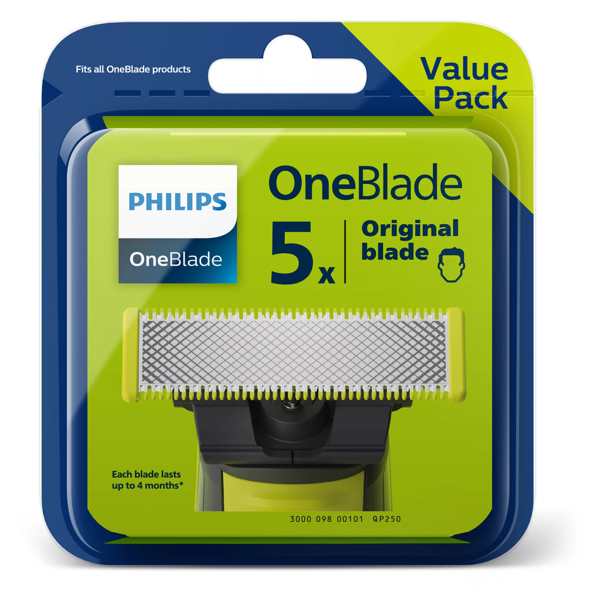 Philips Norelco OneBlade OneBlade QP250/50 5 x udskiftningsskær