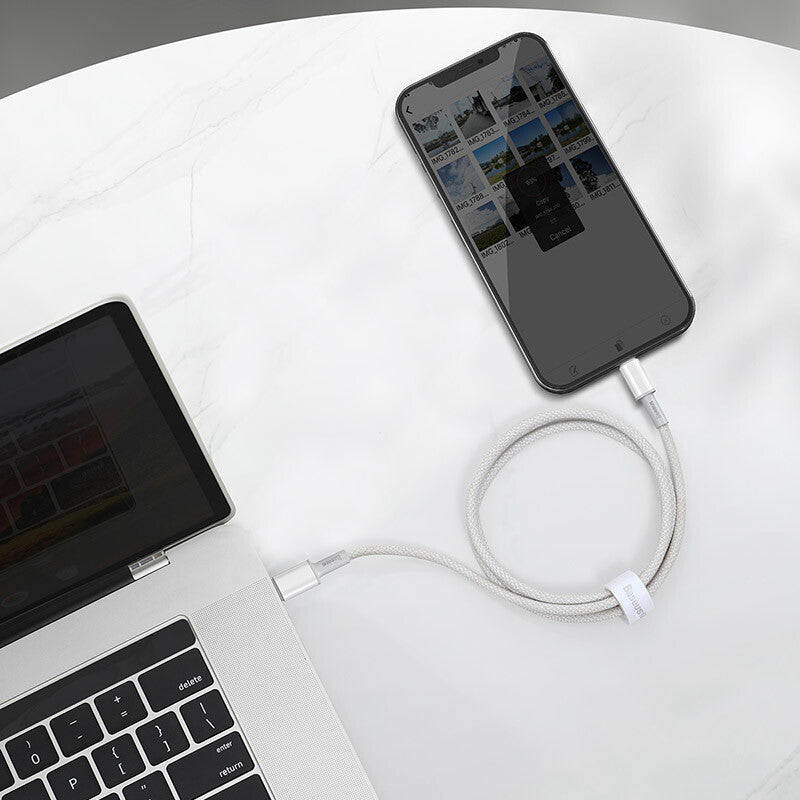 Baseus CATLGD-02 Lightning kabel 1 m Hvid