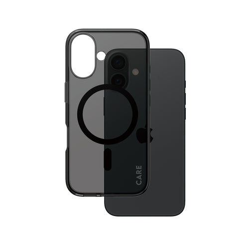 PanzerGlass CARE by ® Flagship Case Smokey Urban Combat m. Sort MagSafe iPhone 16