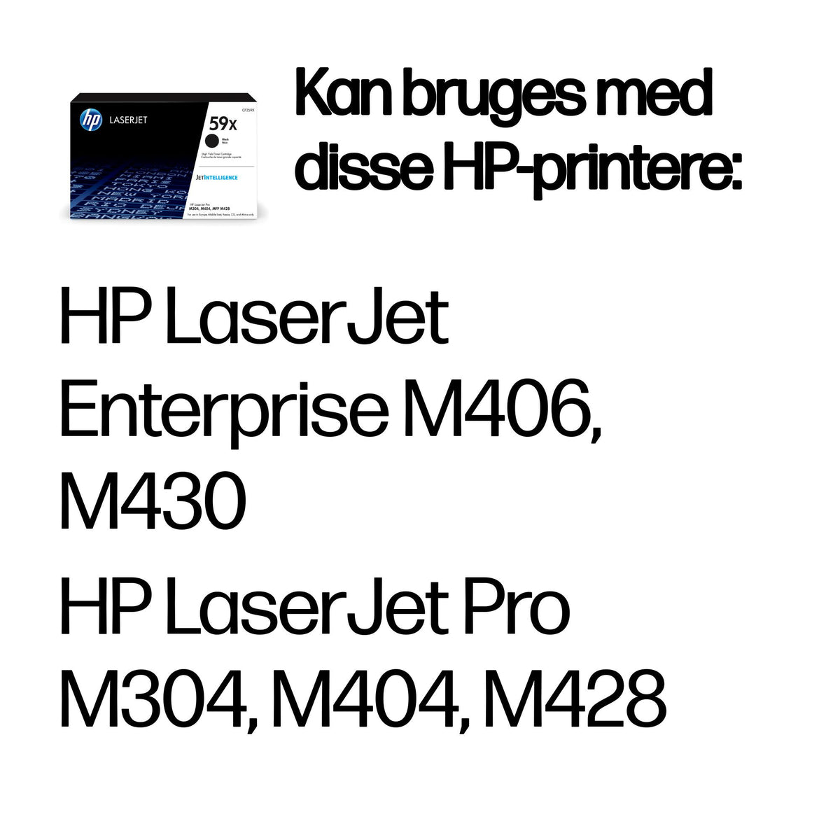 HP 59X Sort 10000 sider Toner CF259X