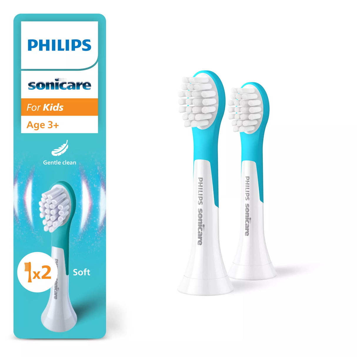 Philips Sonicare For Kids For Kids HX6032/90 Pakke med 2 børstehoveder