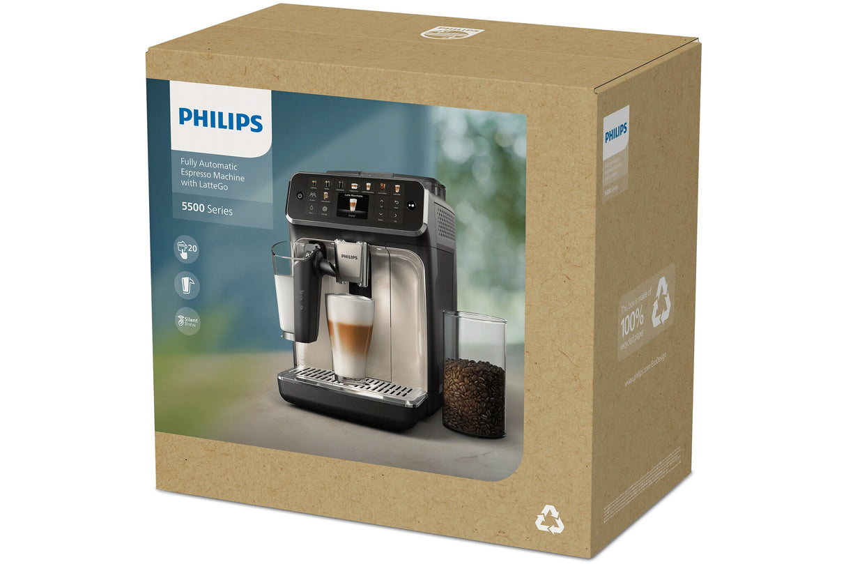 Philips 5500 series Fuldautomatisk espressomaskine EP5549/70 LatteGo