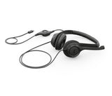 Logitech H390 Headset Ledningsført Opkald/musik USB Type-C Sort