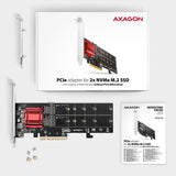 Axagon PCEM2-ND interface-kort/adapter Intern M.2