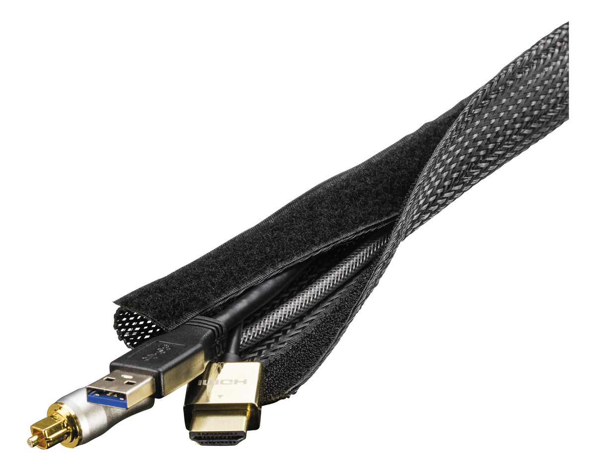 goobay WireSleeve 1.8m Sort