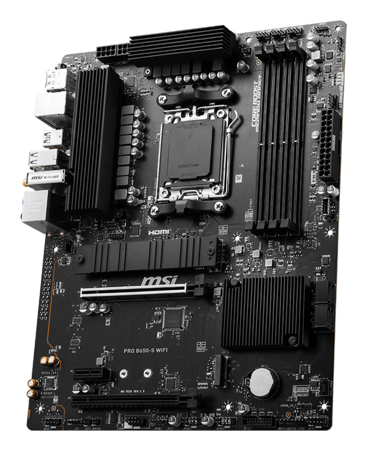 MSI PRO B650-S WIFI bundkort AMD B650 Sokkel AM5 ATX
