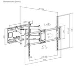 Gembird WM-120ST-01 TV mount/stand 3.05 m (120") Black