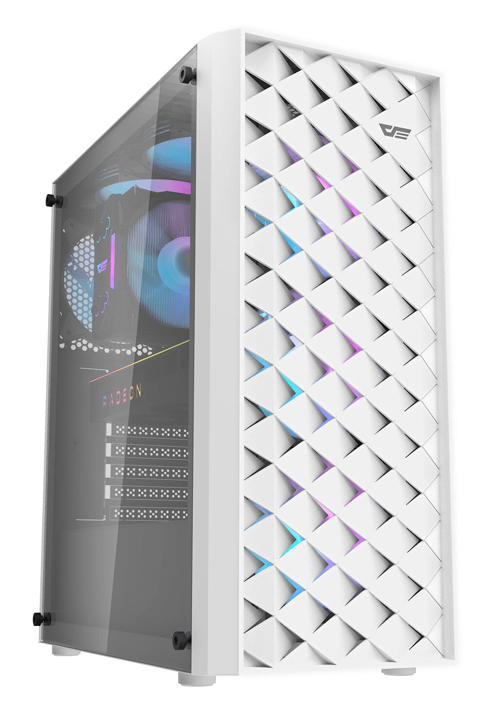 darkFlash DK351 WHITE computeretui Midi Tower Hvid