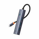 Baseus UltraJoy 5-Port Ledningsført USB 3.2 Gen 1 (3.1 Gen 1) Type-C Grå